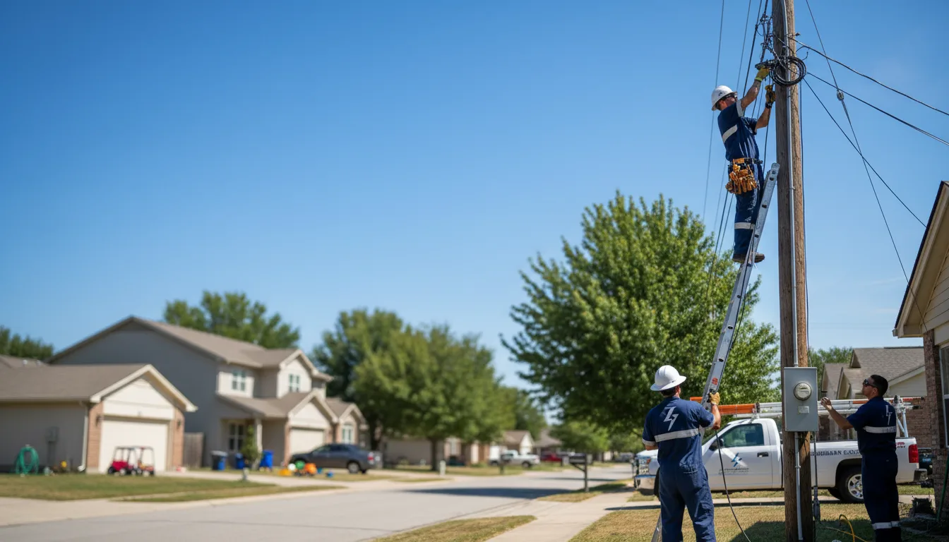 Residential electrician providing installation services in Mclemoresville, TN